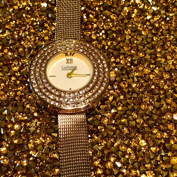 Catherine Malandrino Jewelry - Pretty gold tone Catherine Quartz Women’s watch.